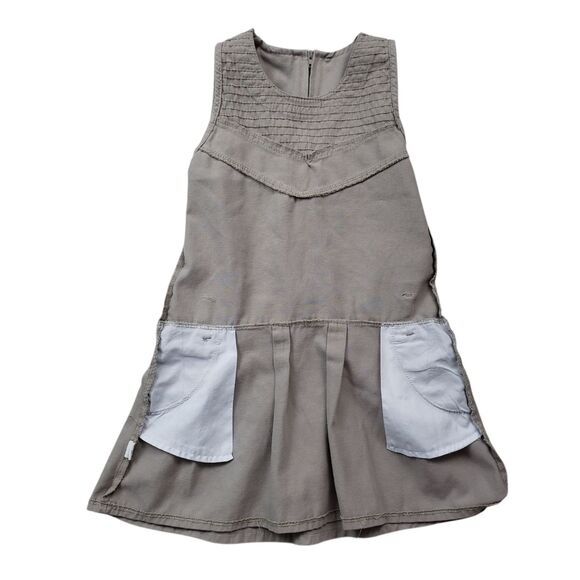 Eddie Bauer School Uniform Jumper Dress Girls 6X Khaki Pockets Kids - Picture 4 of 7